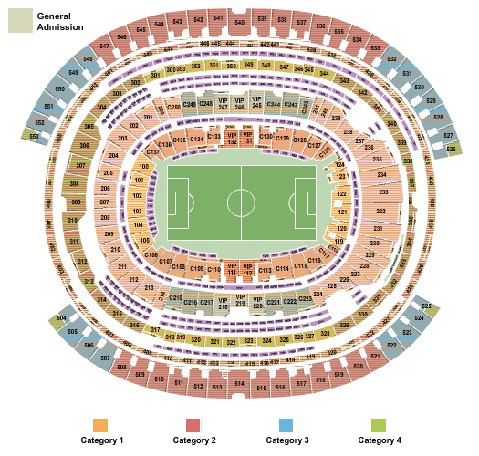 SoFi Stadium World Cup Seating Chart